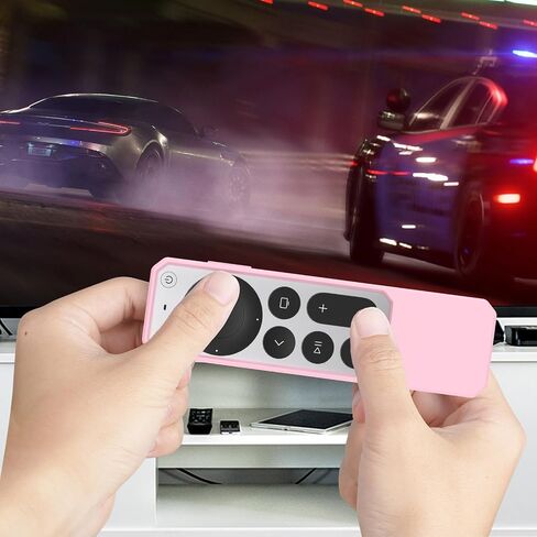 Silicone Case Compatible with Apple TV 4K 2021 2022 Generation/Apple Siri 4K - Shockproof/Anti-Slip/Scratch Remote Control Cover - Blue in Saudi Arabia