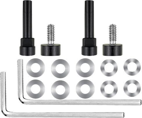 SOULWIT Metal Swivel Pins Replacement Parts Kit for Bose QuietComfort 35/QC35/QC35 II/QC45/QuietComfort SE (QC SE)/New Quiet Comfort Wireless Headphones, Hinge Screws Accessories and Gasket (Black) in Saudi Arabia