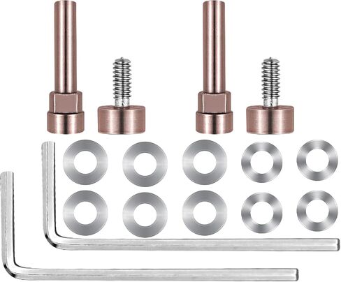 SOULWIT Metal Swivel Pins Replacement Parts Kit for Bose QuietComfort 35/QC35/QC35 II/QC45/QuietComfort SE (QC SE)/New Quiet Comfort Wireless Headphones, Hinge Screws Accessories and Gasket (Black) in Saudi Arabia
