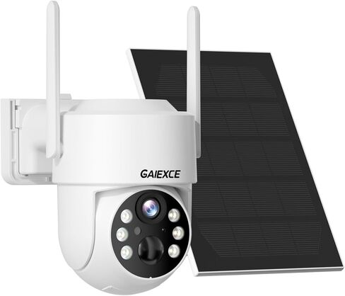 4MP Solar Security Cameras Wireless Outdoor, 100% Wire-Free, Battery Powered Camera, PIR Motion Detection, 2-Way Audio, Cloud/SD, Color Night Vision & Spotlights, 2.4G WiFi in Saudi Arabia