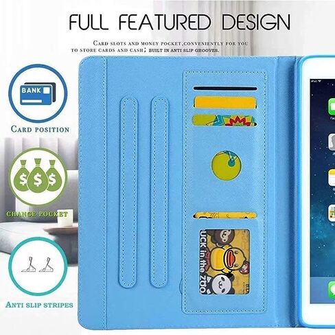 MonsDirect Case for iPad 9th Generation 10.2 inch iPad 8th 7th Generation 2021-2019, Suede Multi-Angle Stand Cover with Auto Wake/Sleep & Pen Holder & Card Slots for iPad 10.2/Pro 10.5 inch, Brown in Kuwait