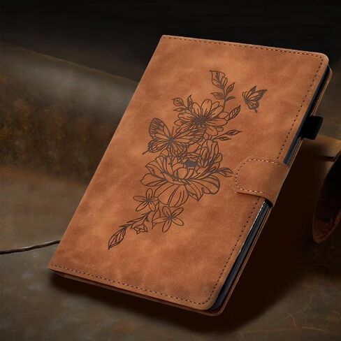 MonsDirect Case for iPad 9th Generation 10.2 inch iPad 8th 7th Generation 2021-2019, Suede Multi-Angle Stand Cover with Auto Wake/Sleep & Pen Holder & Card Slots for iPad 10.2/Pro 10.5 inch, Brown in Kuwait