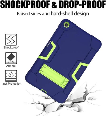 Case for LG G Pad 5 10.1" Case 2019,Heavy-Duty Drop-Proof and Shock-Resistant Rugged Hybrid case with Built-in Stand, for LG G Pad 5 10.1 inch FHD Tablet 2019 (Black+Black) in Saudi Arabia