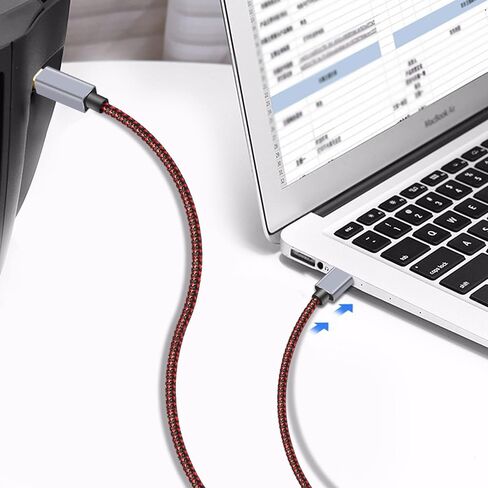 Tiierzon Printer Cable 5Ft, USB Printer Cable 2.0 Type A Male to B Male Cable Scanner Cord High Speed Compatible with HP, Canon, Dell, Lexmark, Xerox, Samsung etc (5Ft) in Saudi Arabia