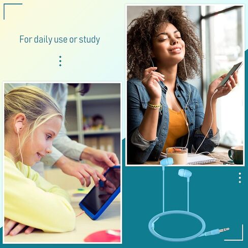 Xuhal 300 حزمة من سماعات الأذن السائبة معكرون الألوان سماعات مختلطة 3.5 ملم سماعات رأس للفصل الدراسي سماعات أذن سلكية في سماعات الأذن للمدارس والفصول الدراسية والطلاب والمراهقين والأطفال هدية والكبار in Kuwait