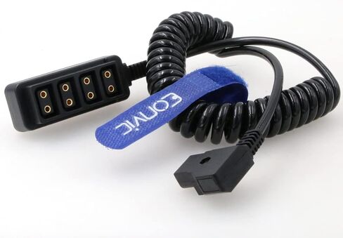 Eonvic Male D-tap B to 4-Port Female D-Tap P-Tap Hub Adapter Splitter for ARRI RED Cameras TILTA Steadicam IDX Battery (Straight Cable) in Saudi Arabia