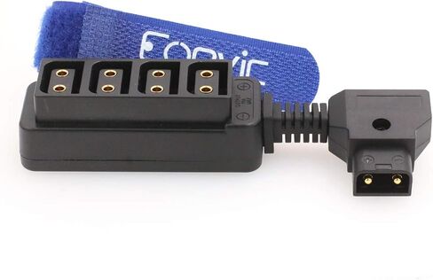 Eonvic Male D-tap B to 4-Port Female D-Tap P-Tap Hub Adapter Splitter for ARRI RED Cameras TILTA Steadicam IDX Battery (Straight Cable) in Saudi Arabia
