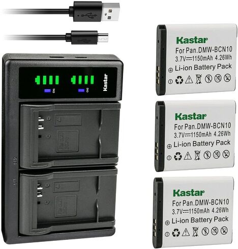 Kastar 3-Pack Battery and LTD2 USB Charger Compatible with Leica BP-DC14 BP-DC14-E BP-DC14-U Battery, Leica C 11052 18536, Leica C (Type 112), Leica C V-LUX50 Cameras in Saudi Arabia