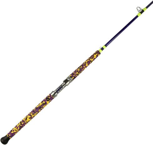 Catfish Fishing Rods, 7'6" One-Piece Glow with Black Light Ancient Mariner Albatross Catfishing Casting Rod, Medium Heavy in Kuwait