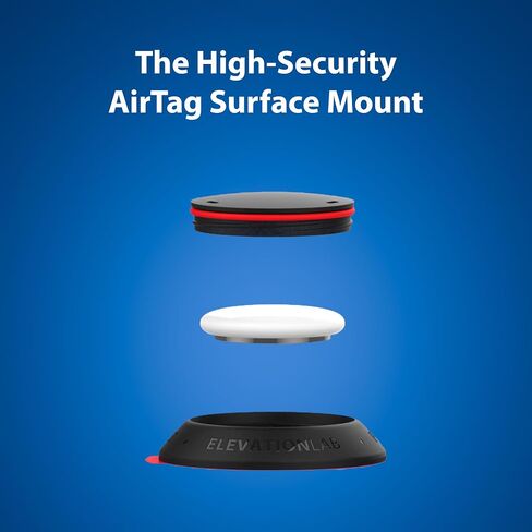 Elevation Lab TagVault™ AirTag Surface Security Mount (4 Pack) - The Secure & Low-Profile AirTag Adhesive Holder | 3M VHB, Waterproof, Security Tool, Patented, Find Your Bike, Car, Skis in Kuwait
