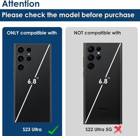 Simpeak 2Pack Camera Lens Protector Compatible with Samsung Galaxy S23 Ultra 5G 6.8" 2023, Individual 9H Tempered Glass Camera Metal Case for S23 Ultra 6.8" [Installation Tray],Black in Saudi Arabia