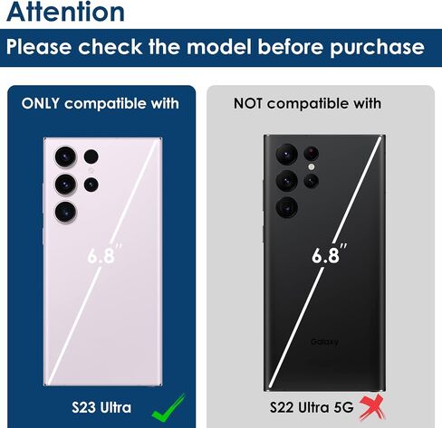 Simpeak 2Pack Camera Lens Protector Compatible with Samsung Galaxy S23 Ultra 5G 6.8" 2023, Individual 9H Tempered Glass Camera Metal Case for S23 Ultra 6.8" [Installation Tray],Black in Saudi Arabia