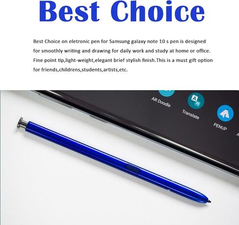 2 Pcs Galaxy Note 10 Stylus Pen Replacement for Samsung Galaxy Note 10 Note 10 Plus Note 10+ 5G Touch S Pen withoutBluetooth(Aura Glow Silver) in Kuwait