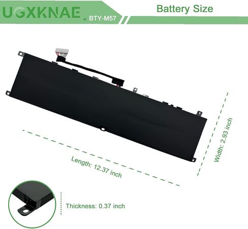 BTY-M57 Laptop Battery for MSI GP66 GP76 Leopard 10UE 10UG 10UH 11UE 11UG 1MSI Vector GP66 GP76 12UE 12UG 12UGS 12UH Serie Notebook 4ICP6/35/140 15.2V 65Wh 4280mAh in Kuwait