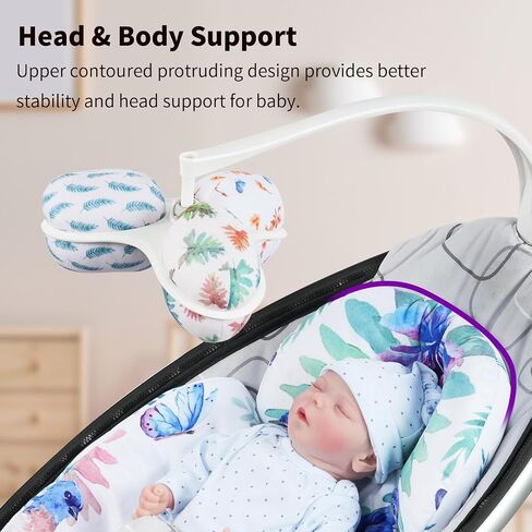 Mamaroo Newborn Insert with Replacement Toy Balls, Reversible Soft Mamaroo Infant Insert Set for 4moms Mamaroo & RockaRoo (Style of Yard) in Saudi Arabia