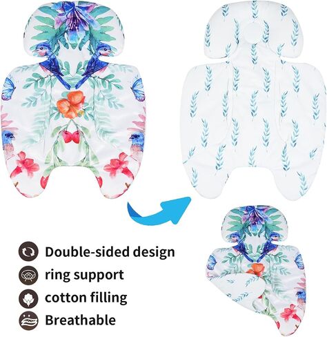 Mamaroo Newborn Insert with Replacement Toy Balls, Reversible Soft Mamaroo Infant Insert Set for 4moms Mamaroo & RockaRoo (Style of Yard) in Saudi Arabia