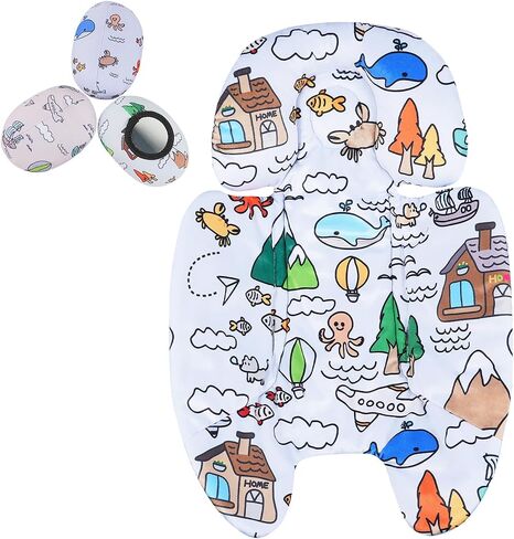 Mamaroo Newborn Insert with Replacement Toy Balls, Reversible Soft Mamaroo Infant Insert Set for 4moms Mamaroo & RockaRoo (Style of Yard) in Saudi Arabia