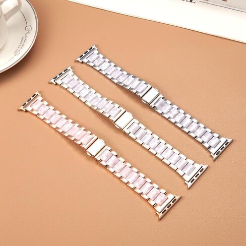 Resin Metal Band Compatible with Apple Watch Wristbands in Saudi Arabia