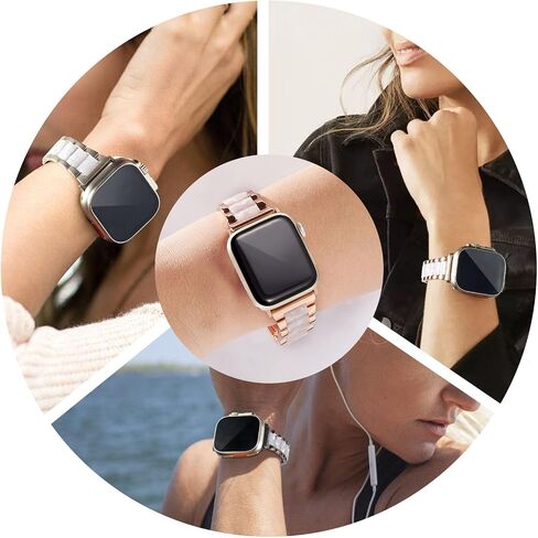 Resin Metal Band Compatible with Apple Watch Wristbands in Saudi Arabia