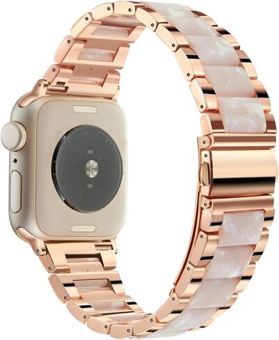 Resin Metal Band Compatible with Apple Watch Wristbands in Saudi Arabia