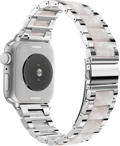 Resin Metal Band Compatible with Apple Watch Wristbands in Saudi Arabia
