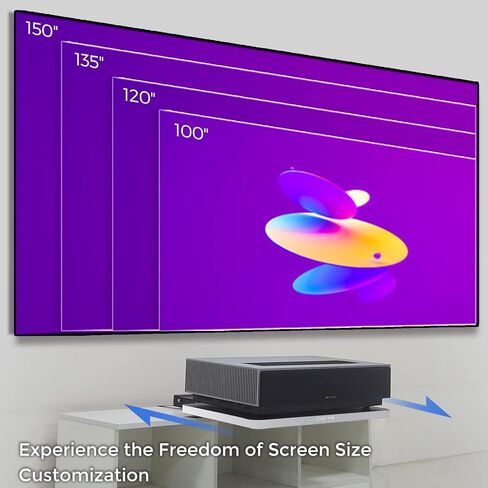 SCREEN PRO TS620 Motorized Slider Tray for Ultra Short Throw(UST) Projector & Laser Projector TV. Projector Shelf Extend to 150" Picture. Auto Telescopic Retractable Tray, Three Types Installation in Saudi Arabia