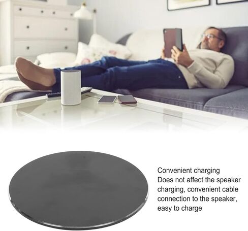 قاعدة تثبيت لمكبر الصوت HomePod الجيل الأول والثاني، حامل قاعدة حامل مكبر صوت صغير من سبائك الألومنيوم يمنع الانزلاق (أسود) in Saudi Arabia