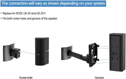 New Wall Mount Ceiling Bracket Stand for UB-20 Series II Fit Bose CineMate Lifestyle (Black) in Saudi Arabia