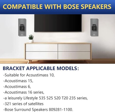 New Wall Mount Ceiling Bracket Stand for UB-20 Series II Fit Bose CineMate Lifestyle (Black) in Saudi Arabia
