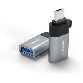 USB to USB C Adapter USB C Male to USB 3.2 Female Charger Converter for iphone15, iPad,Samsung Notebook,and More Type C Devices,Space Grey