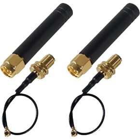 2PCS LoRa Antenna 915MHz 2dBi U.FL IPEX to SMA Connector for ESP32 Lora OLED Board IOT Internet of Things