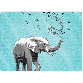 MightySkins Glossy Glitter Skin Compatible with Microsoft Surface Laptop 5 15" Full Wrap Kit - Musical Elephant | Protective, Durable High-Gloss Glitter Finish | Easy to Apply | Made in The USA
