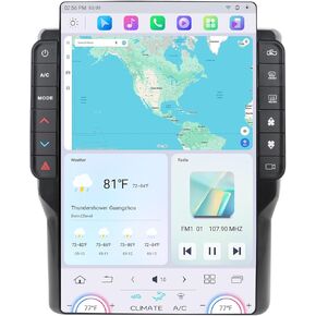 Cidava 13 Inch Car Radio for Dodge RAM 2019-2022 1500/2500/3500/4500 New Body Style, Car Stereo Head Unit Replacement with Wireless CarPlay/Android Auto, Fast Boot, Upgraded DSP & EQ, 4G LTE, 8+128GB