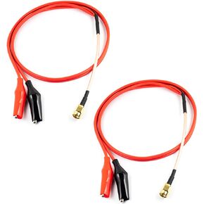 2pcs SMA Male to Double Alligator Clips Tester Cable RG316 50cm / 19.5"
