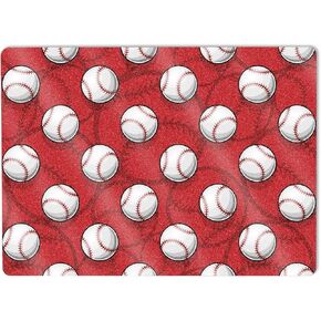 MightySkins Glossy Glitter Skin Compatible with Microsoft Surface Laptop 5 13.5" Full Wrap Kit - Tiled Baseball | Protective, Durable High-Gloss Glitter Finish | Easy to Apply | Made in The USA