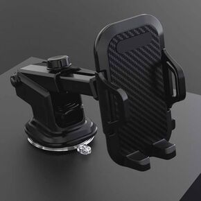 Dashboard Air Vent Sucker Car Phone Holder Mount Stand GPS Mobile Cell Phone Support for iPhone 15 14 13 12 11 Pro Max, Black, PB512