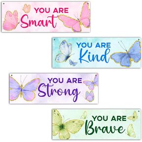 4 Pieces Boys Room Decor, Construction Truck You Are Kind Bedroom Decor, Toddler Boys Room Decorations, Inspirational Kids Nursery Room Playroom Room Wall Art-01