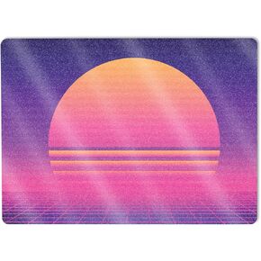 MightySkins Glossy Glitter Skin Compatible with Microsoft Surface Laptop 5 13.5" Full Wrap Kit - Synthwave Sunset | Protective, Durable High-Gloss Glitter Finish | Easy to Apply | Made in The USA