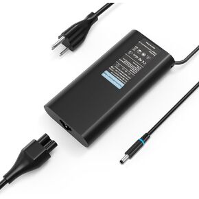 130W 90W Dell GaN Laptop Charger for Dell Inspiron 16 7706 Plus 7640 2-in-1 7506 7610 7620 7630 7791 7720 7710 7500 7501 Business Laptop DA130PM130 Desktop Computer Power AC Adapter 4.5 * 3.0mm