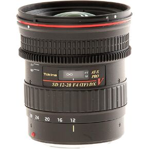 Tokina at-X Pro DX 12–28 V / 4.0 Lens for Canon-Black