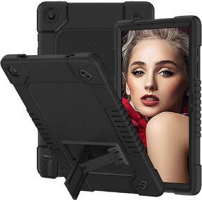 حافظة سامسونج جالاكسي تاب A9 بلس مقاس 11 بوصة 2023، غطاء جهاز إلكتروني محمول متين مقاوم للصدمات مع حزام كتف، أخضر داكن (SM-X210/X216/X218) in Kuwait