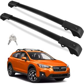 Tuyoung 220lbs Roof Rack Cross Bars Compatible with Subaru Forester 2014-2024, Heavy Duty Aluminum Anti-Theft Lockable Metal Lock Roof Rails Crossbars Rooftop Cargo Bars Luggage Racks Carrier