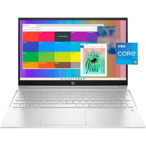 HP Pavilion 15 inch Laptop, FHD Touchscreen, 13th Generation Intel Core i5-1335U, 8 GB RAM, 512 GB SSD, Intel Iris Xe Graphics, Windows 11 Home, 15-eg3010nr (2023)