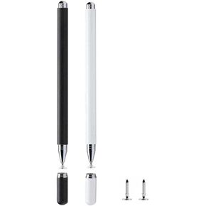 Stylus Pen for Samsung Galaxy Tab A7/A8/A8plus/A9/A9Plus，High Sensitive S Pen Compatible with iOS/Android and Other Series of Capacitive Screen Digital Devices Universal (White+Black)