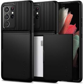 Spigen Slim Armor CS Designed for Galaxy S21 Ultra Case (2021) - Black