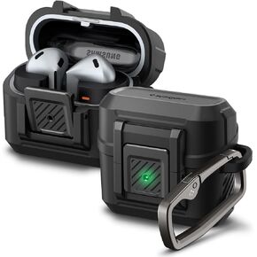 Spigen Lock Fit Designed for Samsung Galaxy Buds3 Pro and Galaxy Buds 3 (2024) Case with Secure Lock Protection - Matte Black