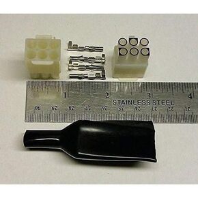 Workman KW2000A 6-pin DC Power Cord Plug for Alinco, Kenwood, Icom, Yaesu Radios