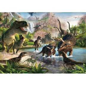 7x5ft Dinosaur Photo Backdrop, Dinosaur Park Theme Backdrop, Dinosaur Photography Background for Boy Girl Birthday Party Banner Newborn Baby Shower Decoration Photo Booth Prop, Vinyl