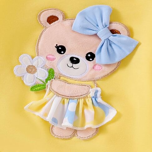 ملابس طفلة خريف شتاء كم طويل الدب الكرتون البلوز مضيئة السراويل القوس عقال مجموعة 6 أشهر-4 سنوات من العمر in Kuwait