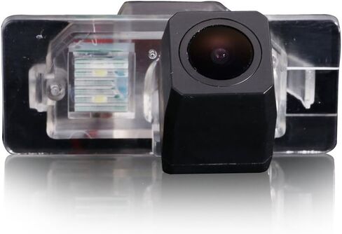 Car Reversing Backup Camera, License Plate Cover Replacement with Rear View Reverse Night Vision and Color Waterproof Function for B M W E82 / E46 E90 E91 / E39 E53 (Clip 59mm) in Saudi Arabia
